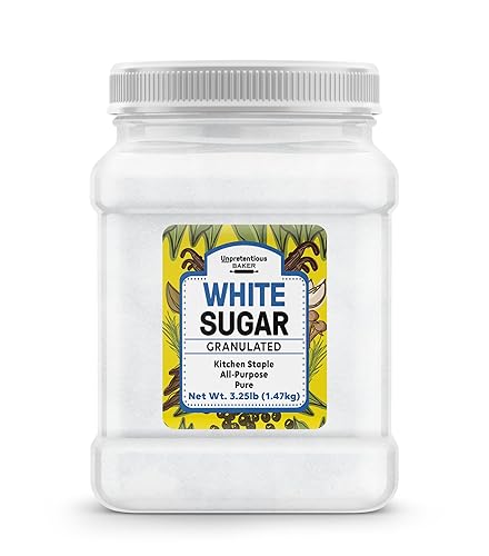Unpretentious Azúcar granulada blanca, 52 onzas, hornear y cocinar, básico de cocina, azúcar pura