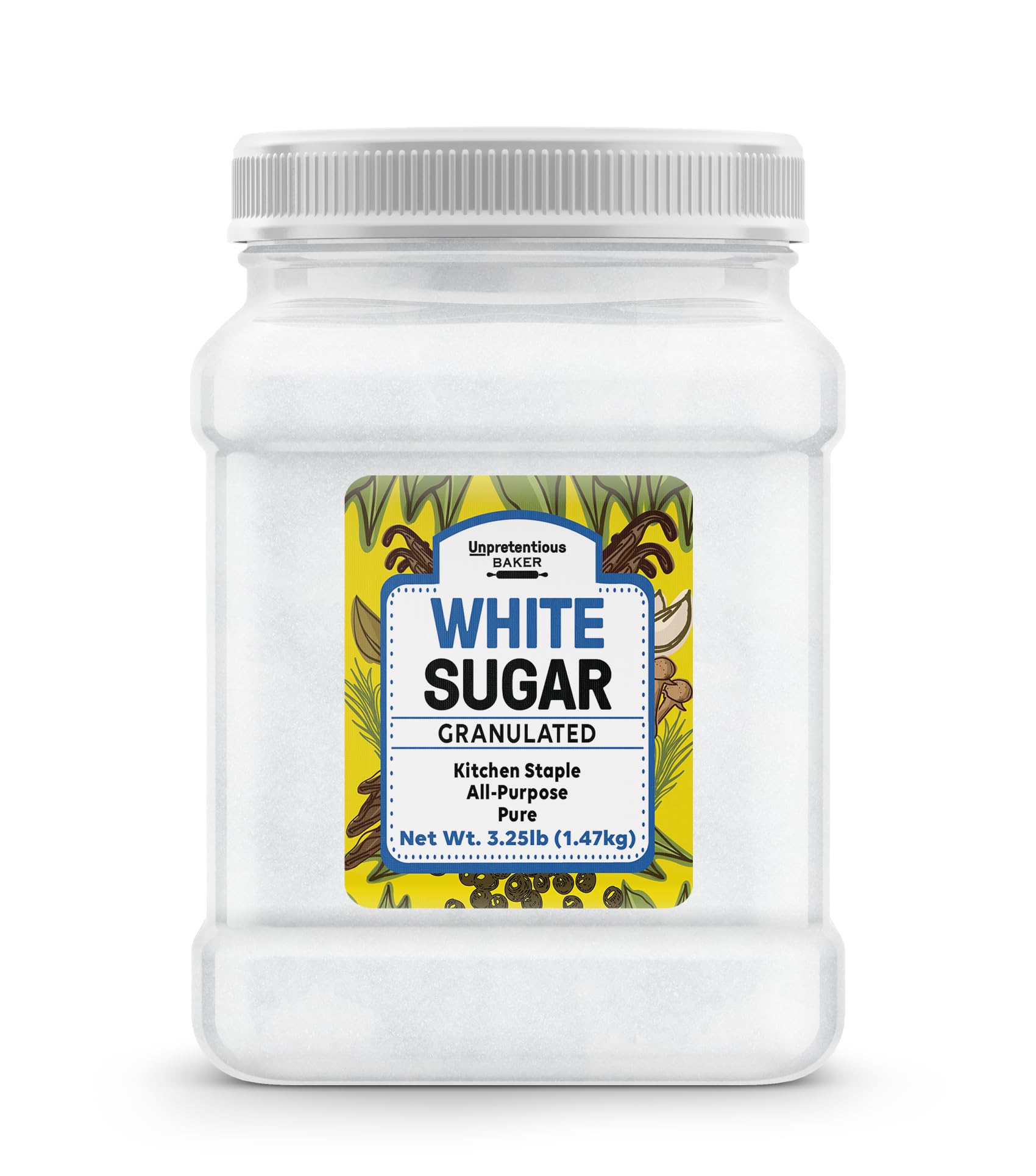 Unpretentious White Granulated Sugar, 52 Ounces, Baking & Cooking, Kitchen Staple, Pure Sugar