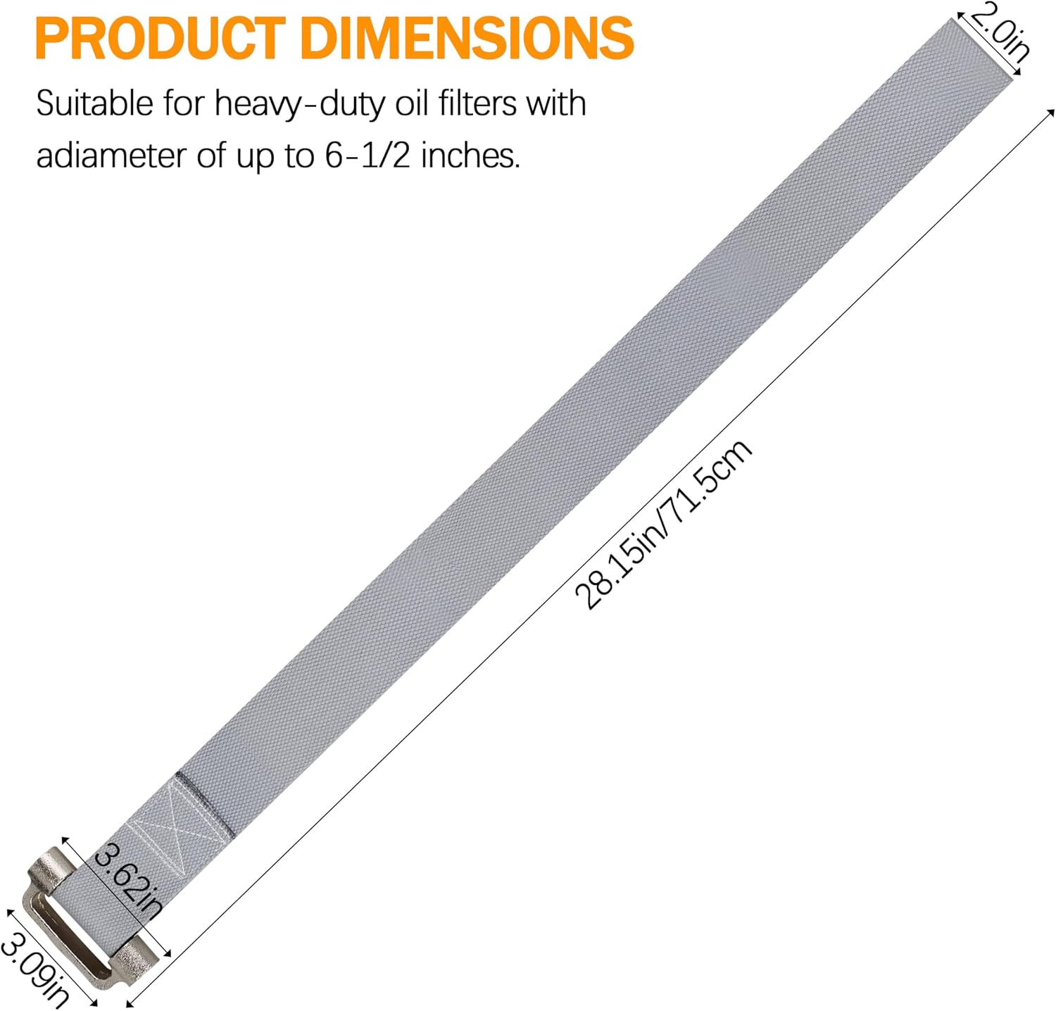 Heavy Duty Oil Strap Filter Wrench,for Lisl 60200 Filter Removal Tool Fits Auto & Water Filters