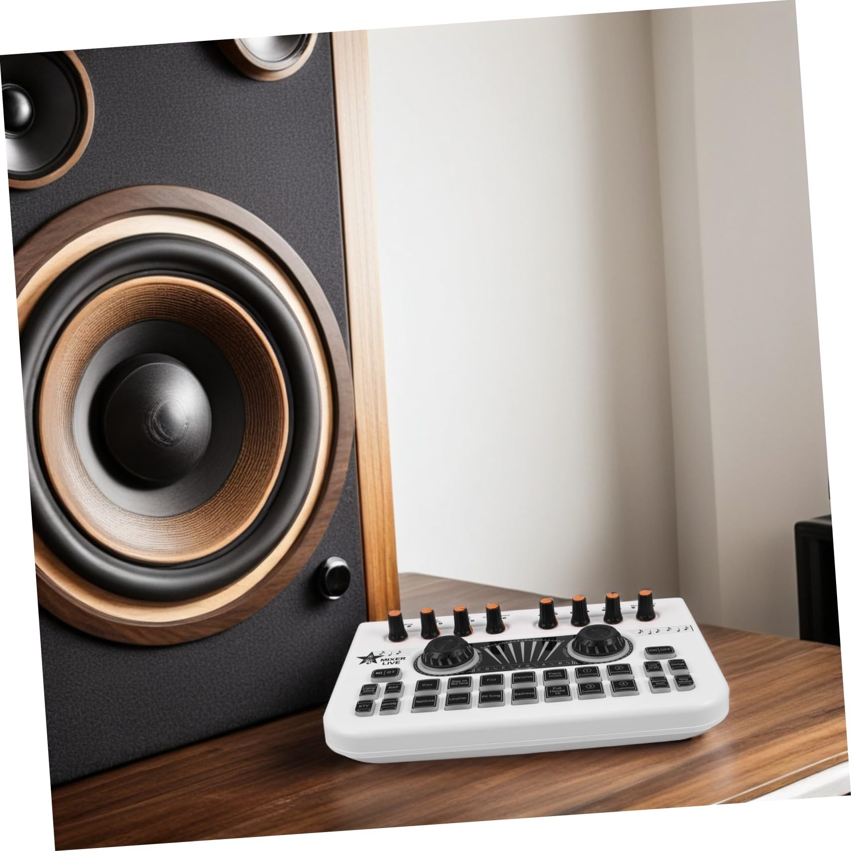 YARNOW Table De Mixage Dj Console De Mixage Audio Pour Streaming Matériel De Studio Enregistrement Sans Fil