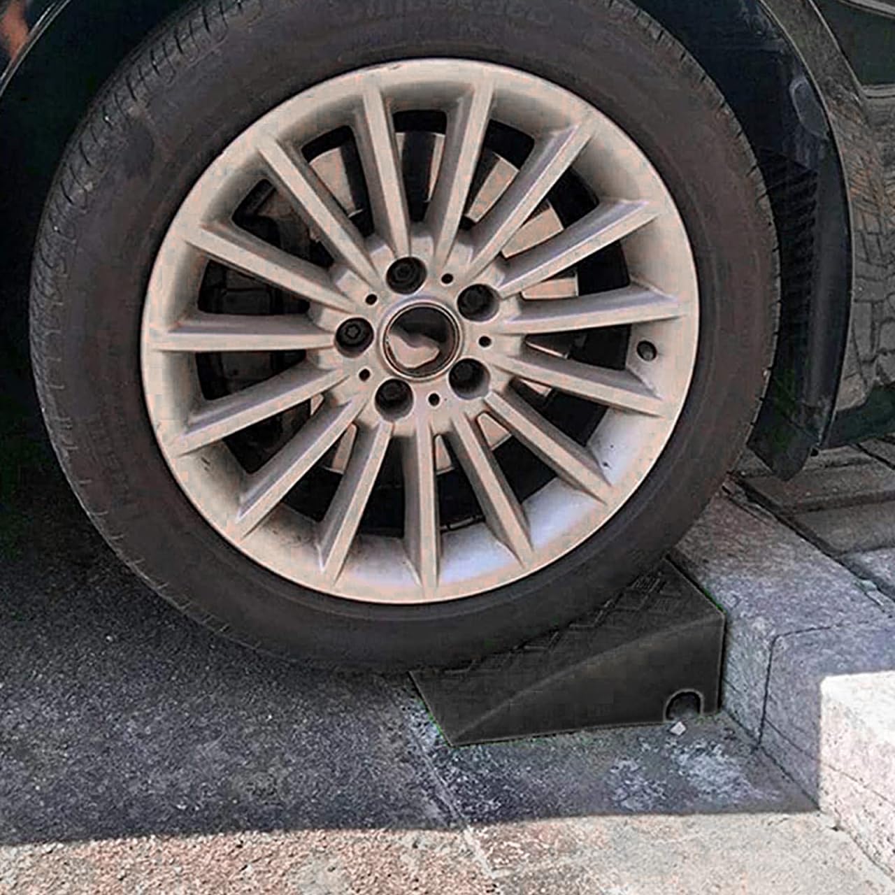DOITOOL Rampe in plastica rigida a barbazzale in gomma resistente, per vialetti, marciapiedi, bacino di carico