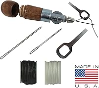 Vista 6 de Herramienta de reparación de puntada Punzón de costura para casas de rebote, inflables, cuero, tela gruesa, zapatos, bolsos, cinturón, kit