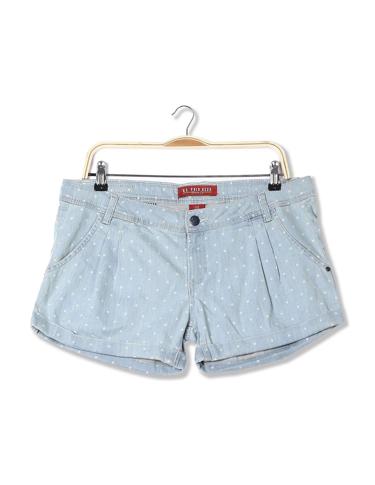 u.s. polo assn. Women's Shorts (UWST0002_Blue_S)-picture-10