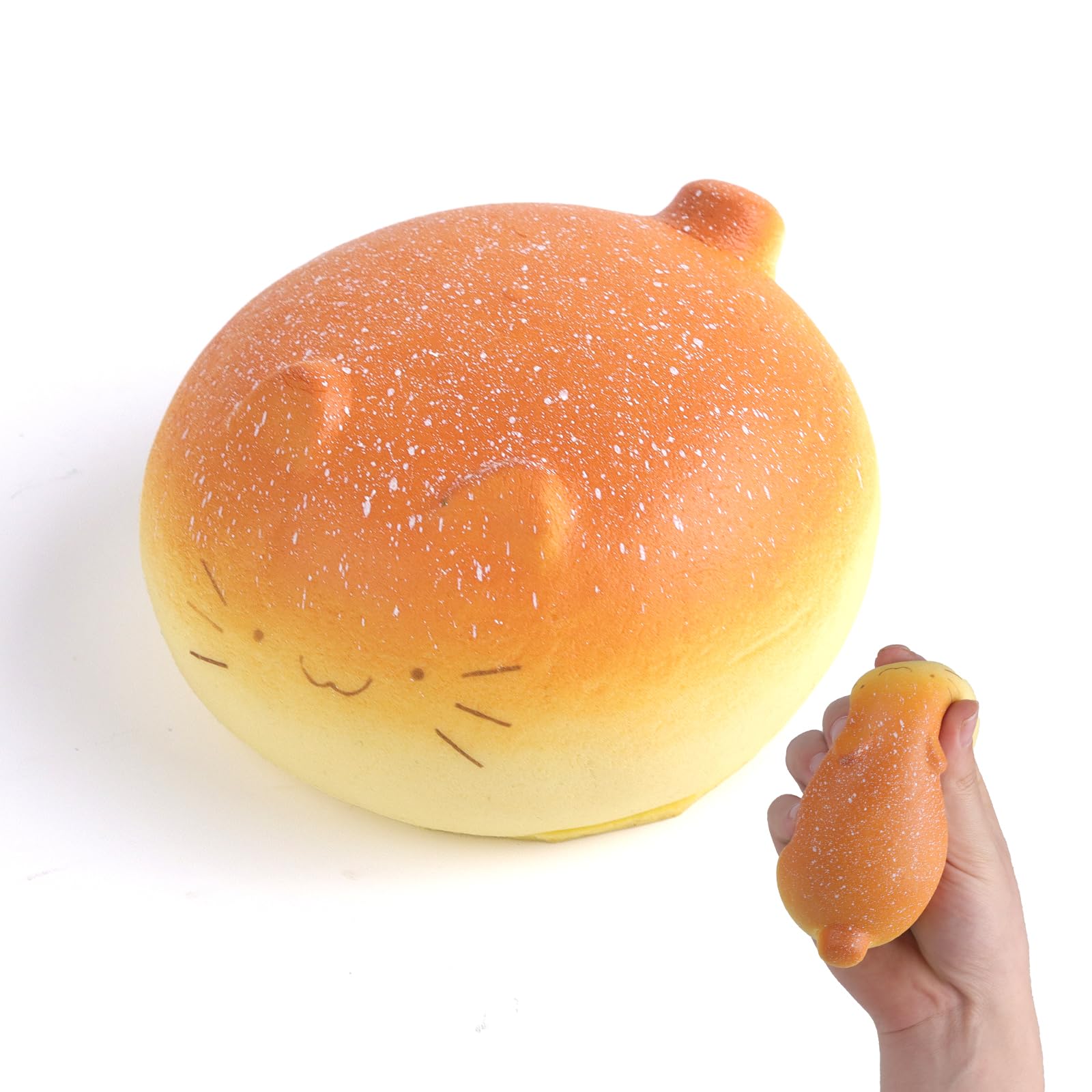 Anboor Jumbo Butter Bread Squishies Slow Rising Squishies Toy Fat Cat Bread, Cute Food Foam Animal for Kids — image 1