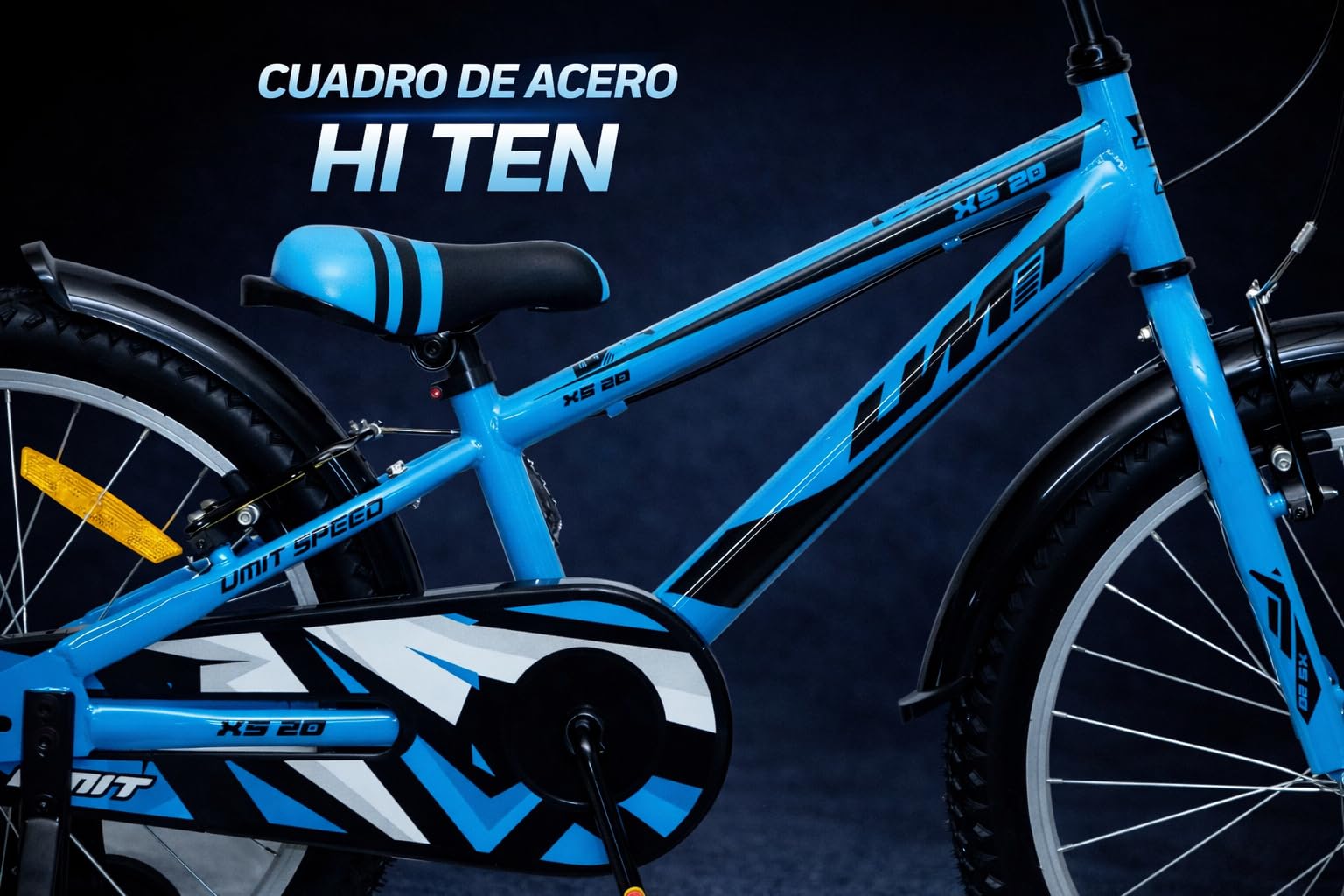 Bicicleta 20 Pulgadas niño | Bicicleta niño 6-10 años + Frenos V-Break + Estabilizadores + Cuadro Acero | Segura y Resistente