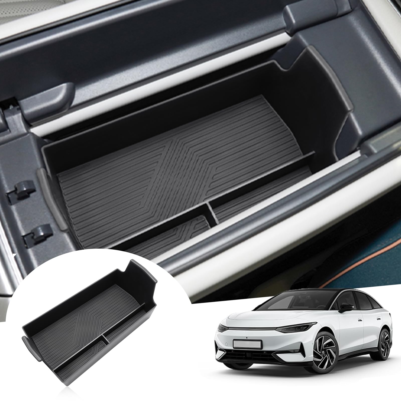 CDEFG Organizer compatibel met Kia Sportage NQ5 2022, 2023, 2024, opbergdoos, handschoenenvak