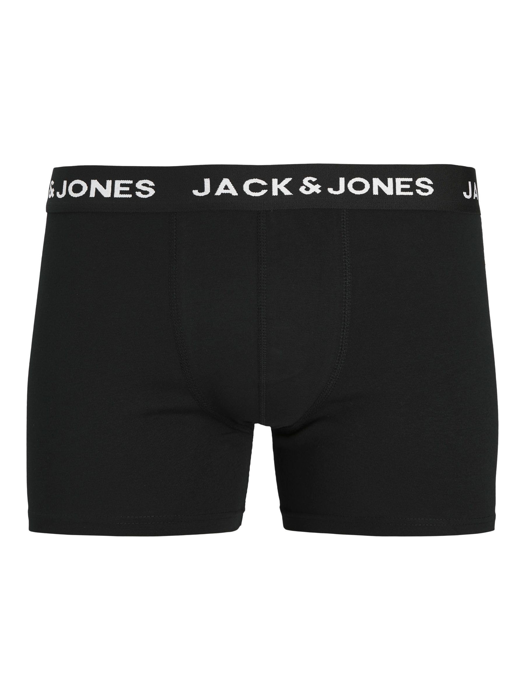 Jack & Jones Jachuey Męskie Obcisłe Bokserki, Czarny, L/ 7 Sztuki