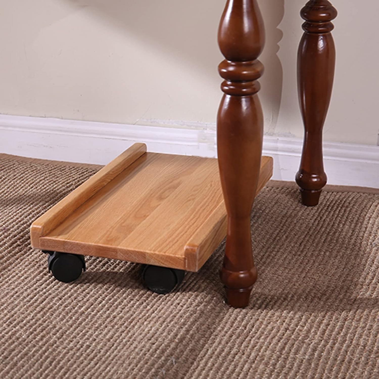 Computer Tower Stand Printer Table CPU Stand with Protection Side 4 Casters Under The Table Computer CPU Stand Cart Computer Stand Computer Stand for Desktop Tower (Color : B) (B)