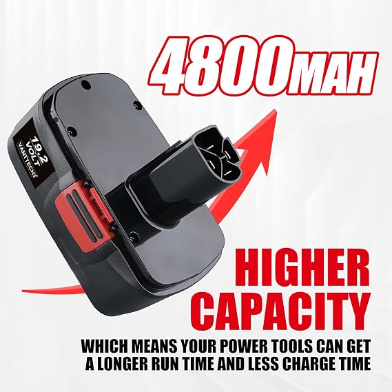 VANTTECH 2Pack C-3 19.2V 4.8Ah Replacement for Craftsman 19.2V Battery DieHard C-3 19.2 Volt Power Tools 130279005 130279017 11376 11045 Cordless Drill Drivers