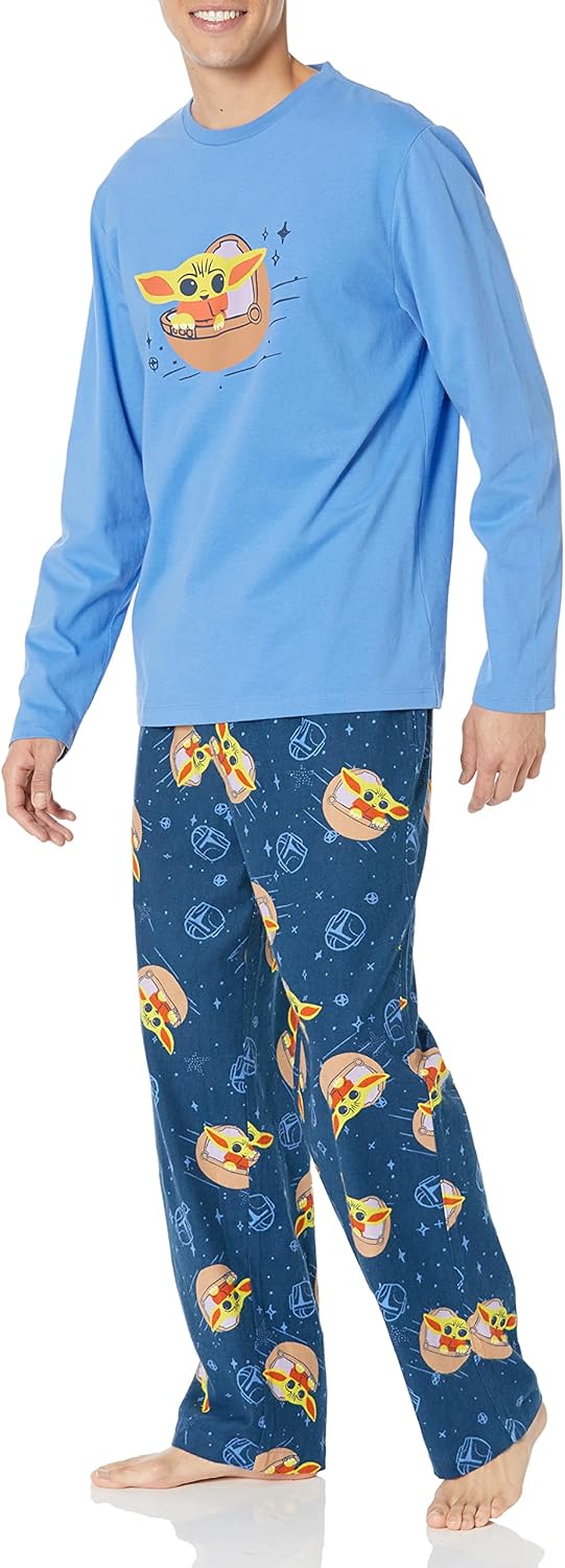 Amazon Essentials Disney | Marvel | Star Wars Men's Flannel Pajama Sleep Sets