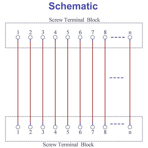 Miniatura 7 de Electronics-Salon Módulo de distribución de bloque de terminales de tornillo de 30 posiciones 24A400V para montaje en carril DIN.