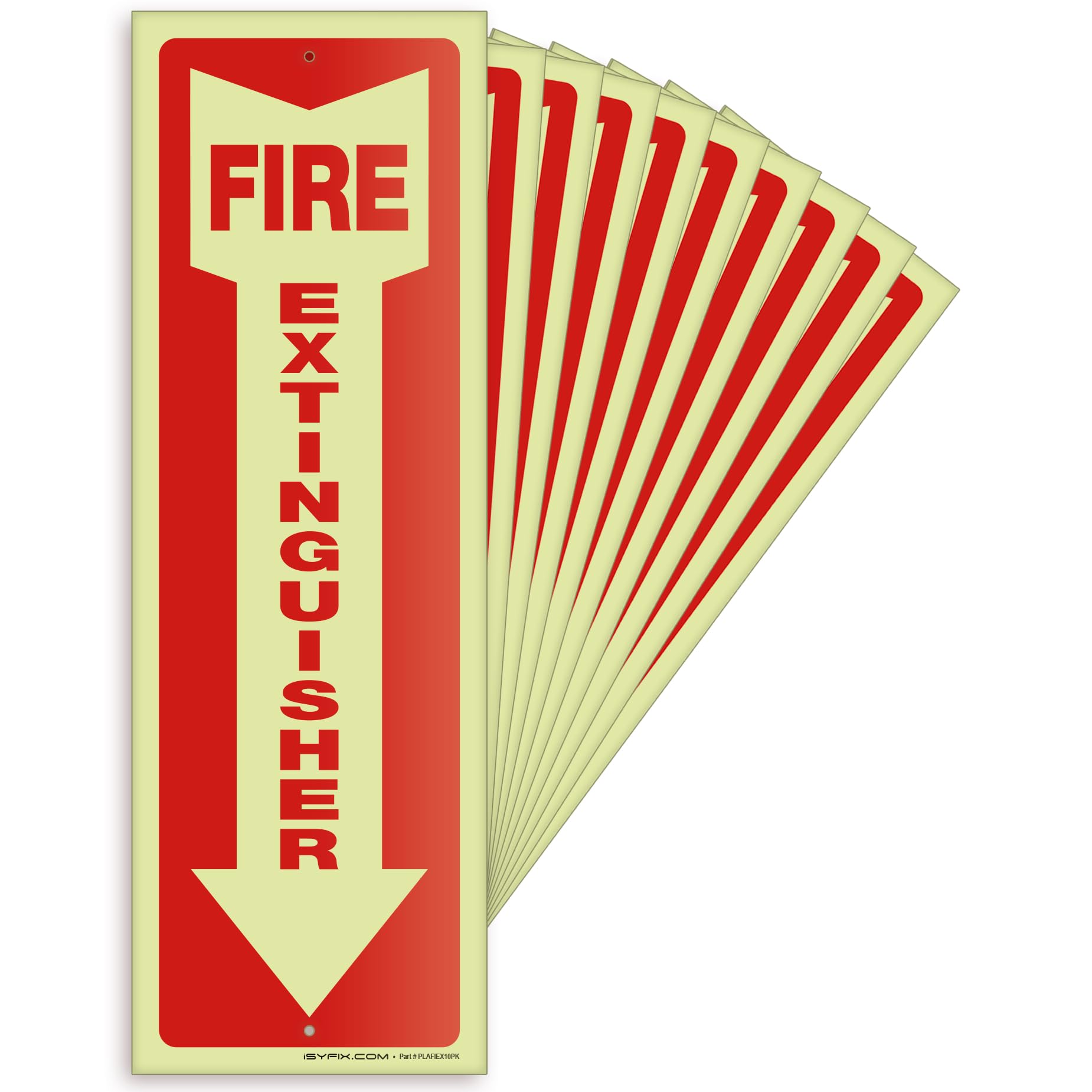 iSYFIX Fire Extinguisher Signs, 3 Pack, 4x12 Inch — Amazon image 29