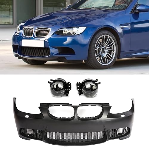 PENSUN Funda de parachoques delantero estilo M3 para BMW E92 E93 328i 335i Coupe Convertible 2007-2010