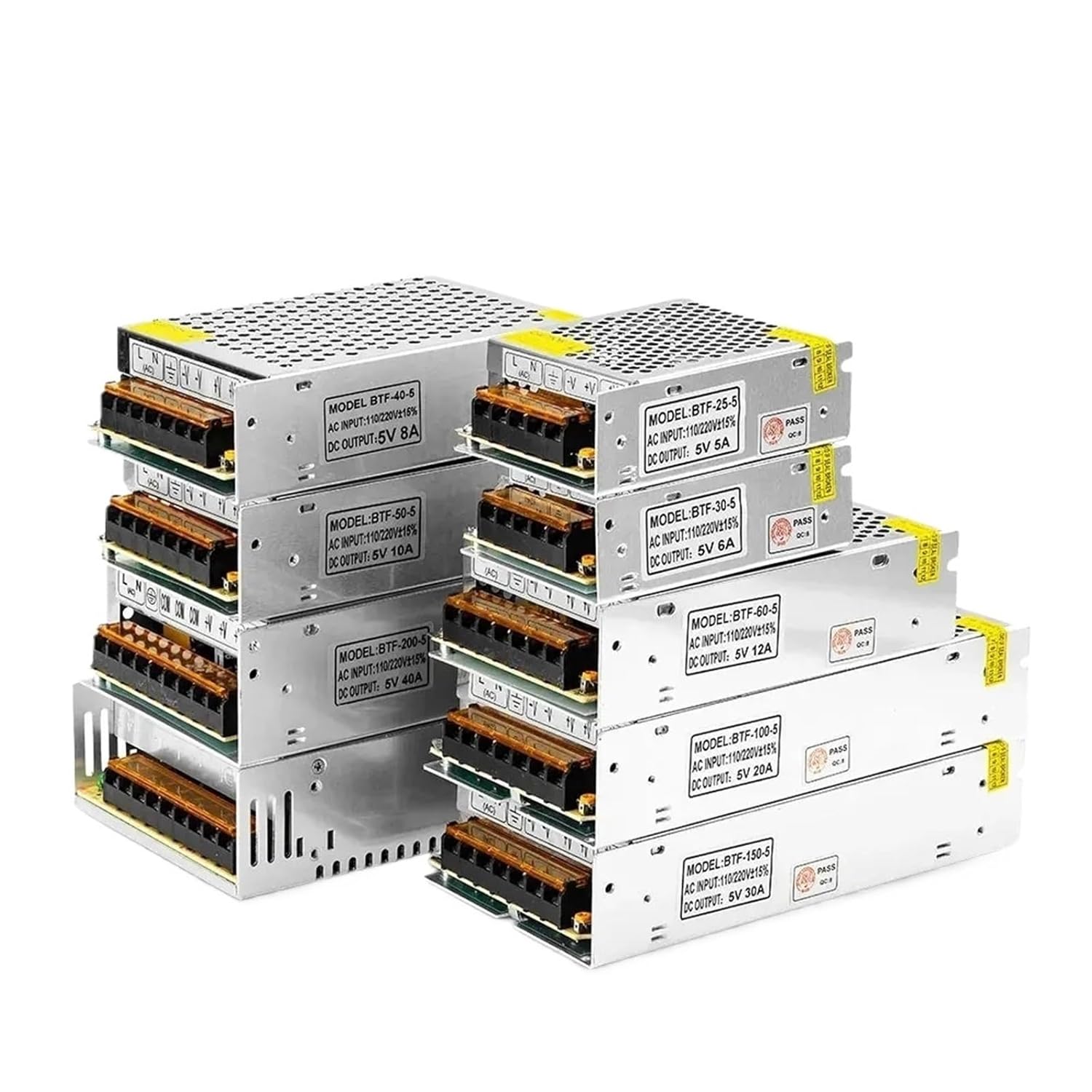 12V Dc Switching Power Supply Unit 1A 2A 5A Adapter 10A 15A 20A Led Driver 25A 30A Transformer Source for Light Strip(5A)