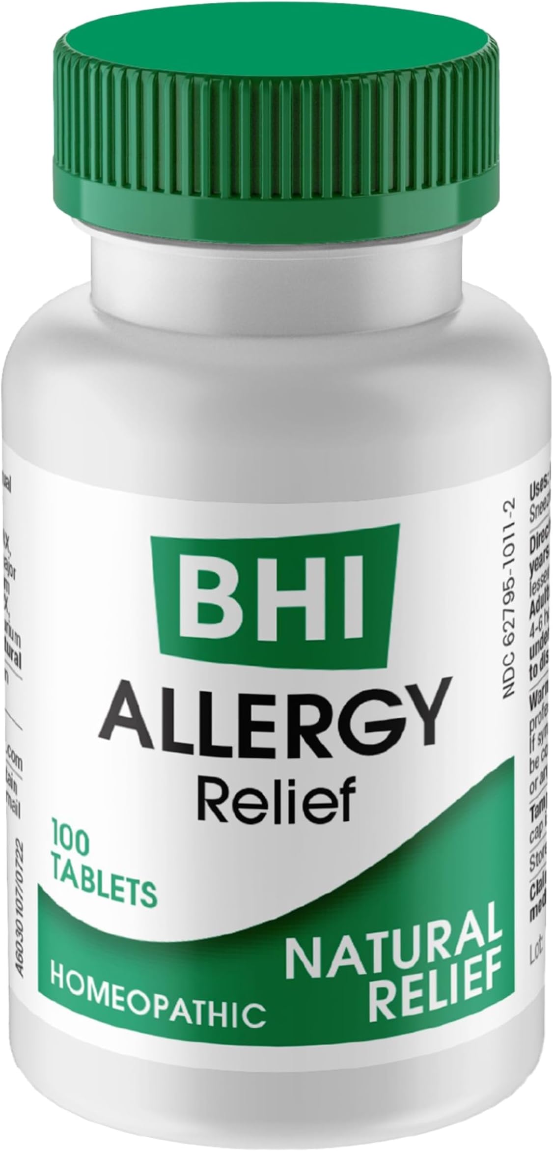 MediNatura BHI Allergy Relief Tablets - Soothes Minor Allergy Symptoms - Homeopathic Formula - 100 Count