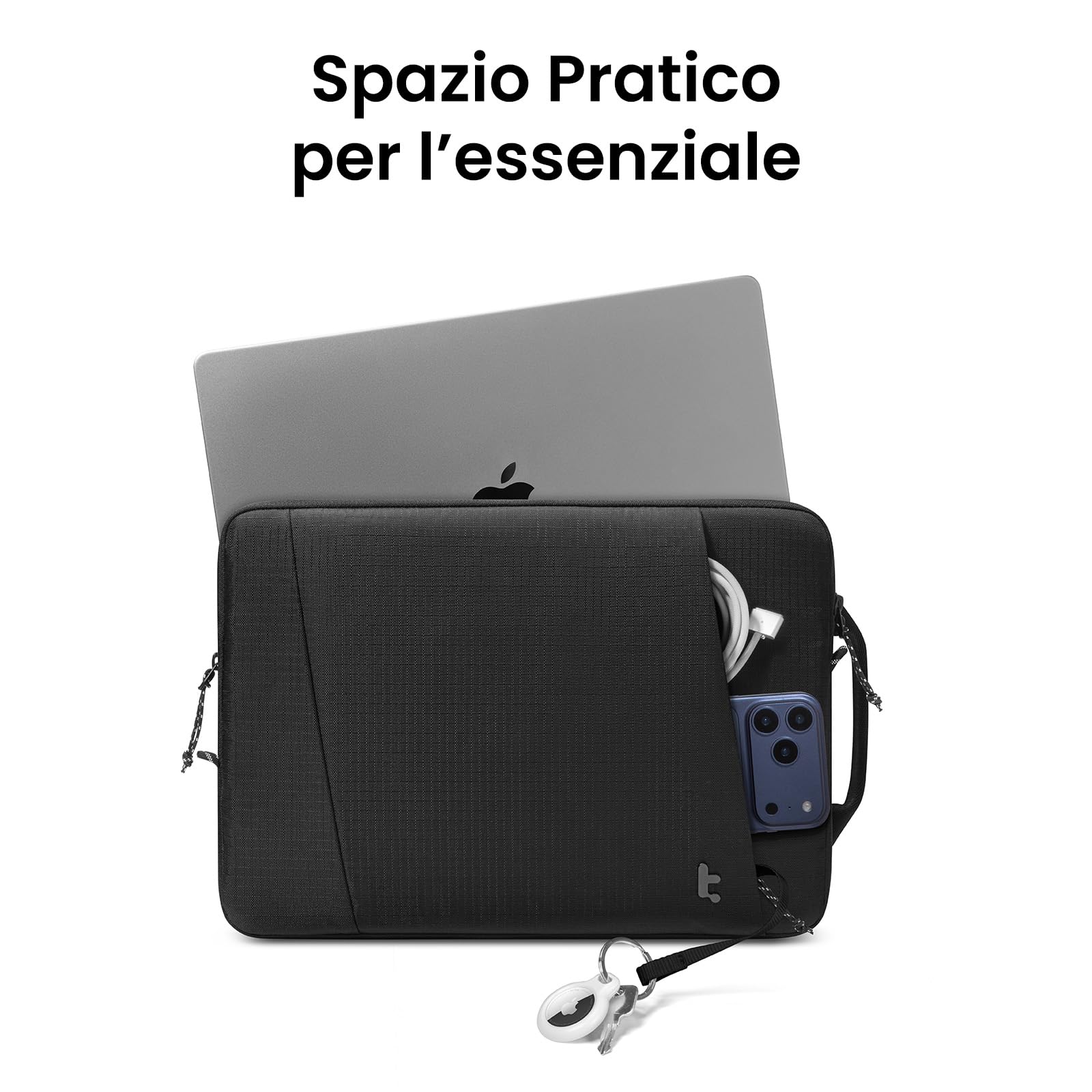 tomtoc 360° Slim Custodia per Nuovo 13 Pollici MacBook Air M5 (2026), M4/A3240 (2025), M3/M2/M1, Compatibile anche con 13 Pollici MacBook Neo A18 Pro, Custodia Protettiva CornerArmor