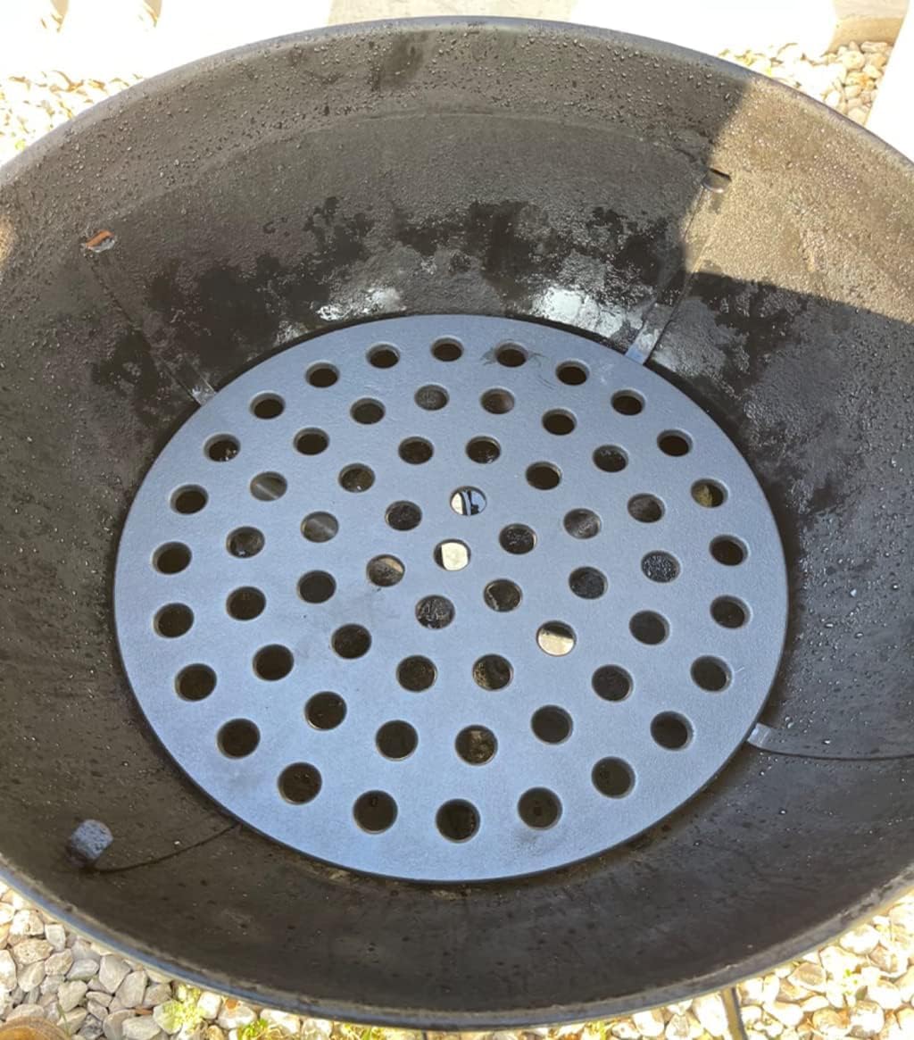 17 inch Round Cast Iron Fire Grate Replacement Parts for XLarge Big Green Egg,Fire Grate Bottom Grate Grill Parts for Weber 22" Charcoal Grill,XL Big Green Egg Accessories