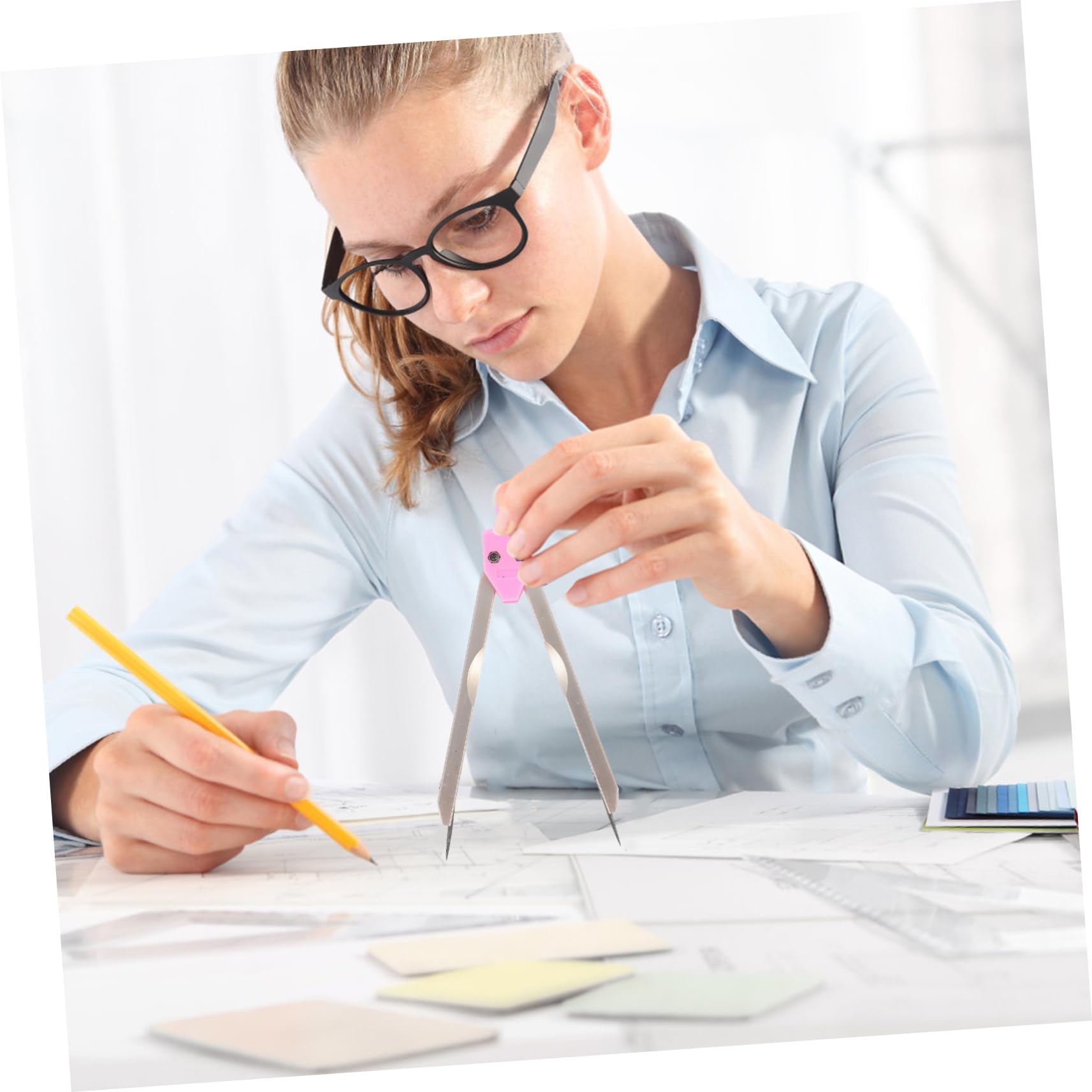 KALLORY Caliper for Measuring Scale Rule with Dividers Calipers Tool for Drawing