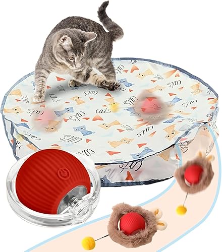 Rocfish Juguete interactivo para gatos, cubierta de caza de gatos (B)