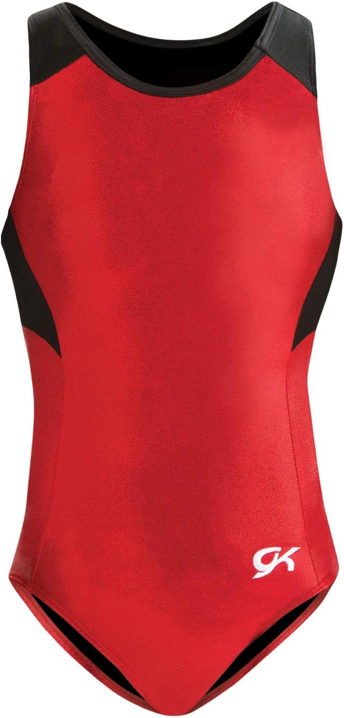 GK Girls Gymnastics Leotards Mesh Racerback Dance Ballet One Piece