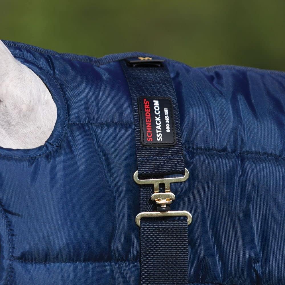 Dura-Nylon Original Horse Stable Blanket Hood | Size Large | Color Navy | All Winter Warmth | Matches Dura-Nylon Stable Blankets | Abrasion Resistant | Adjustable & Easy Maintenance