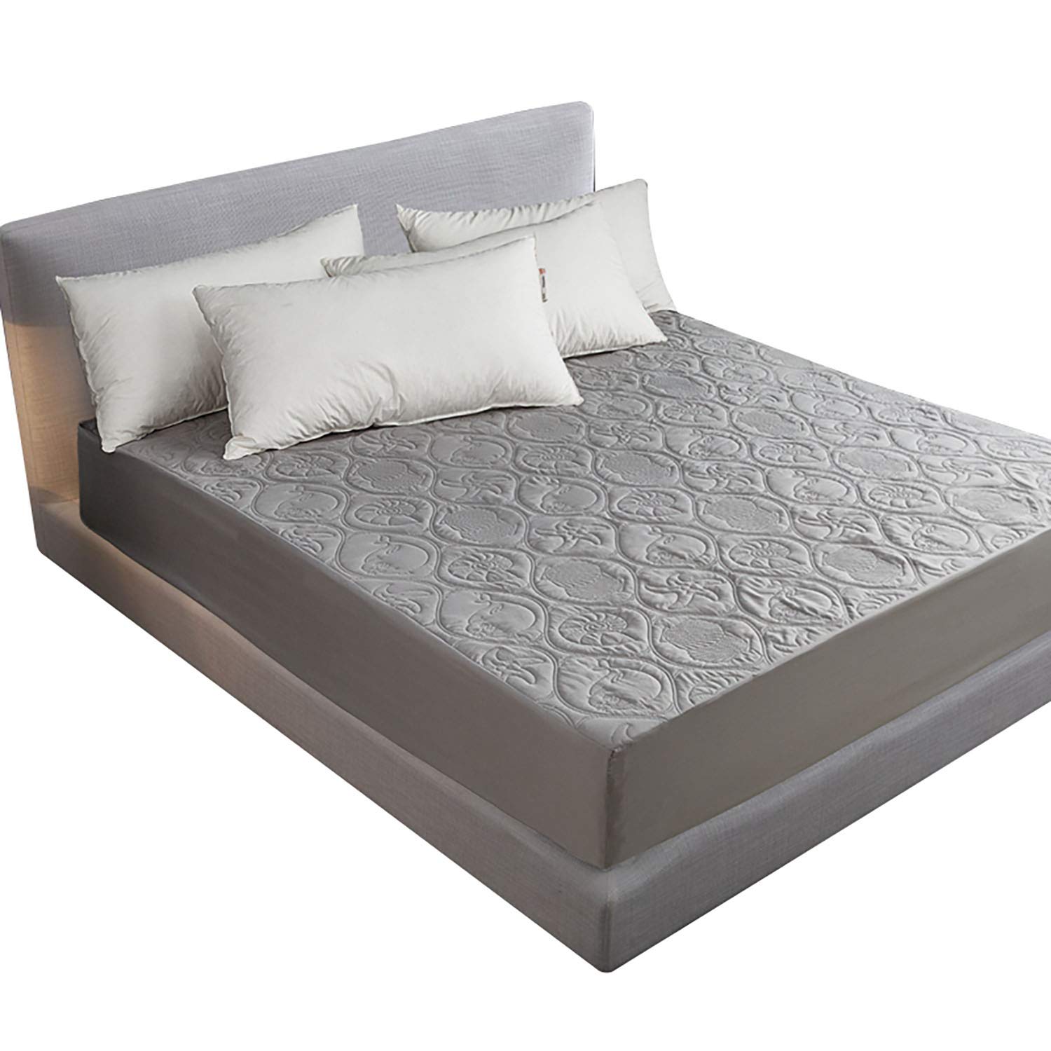WGE Bouclier Matelas Imperméable Respirant Embossé Haute Qualité, Matelas Hypoallergénique (De 90X220cm) - Antibactérien, Antifongique.,90X190cm