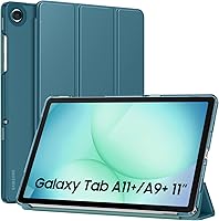 Vista 34 de MoKo Funda para Galaxy Tab A9+/A9 Plus de 11 pulgadas 2023, Funda Protectora Inteligente Delgada con Soporte y Carcasa Trasera Translúcida de PC