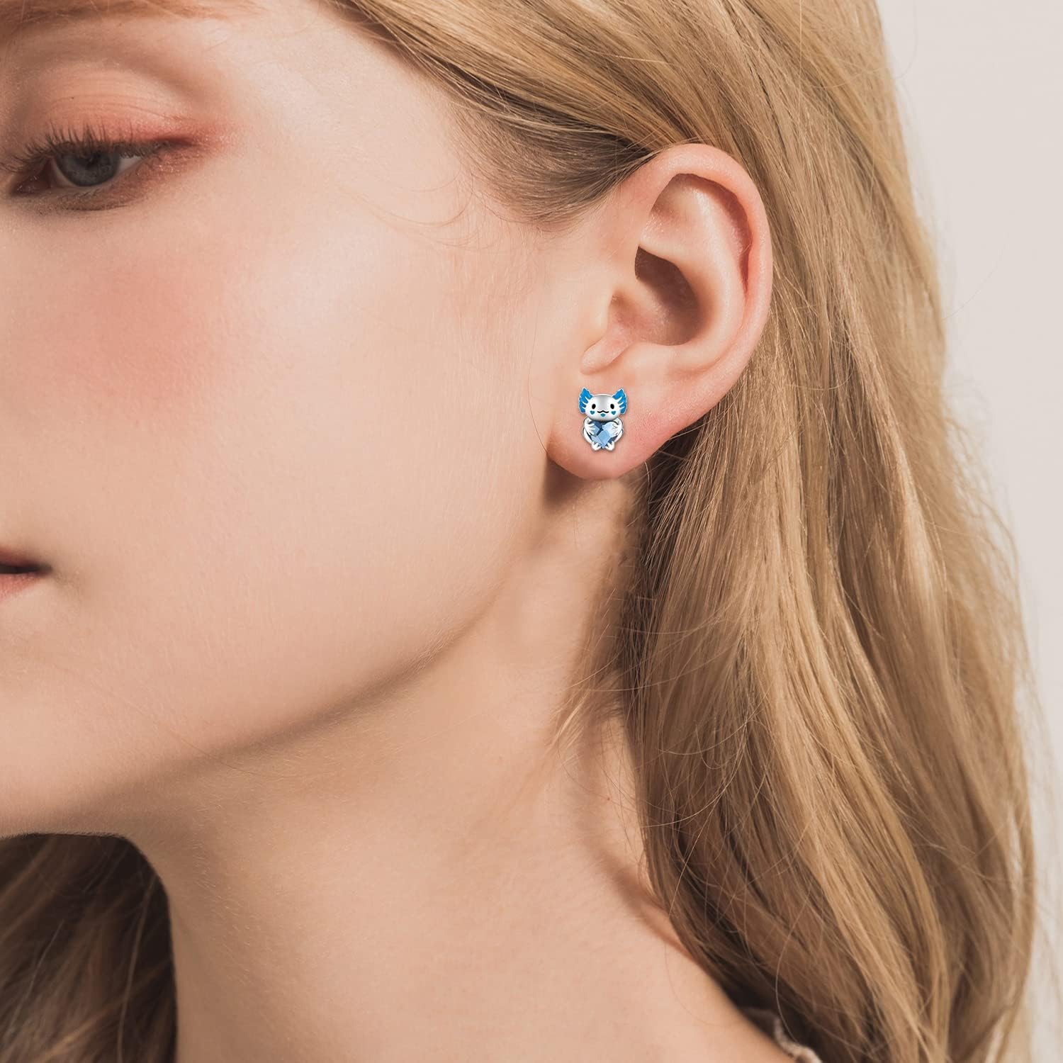 JUSTKIDSTOY Hypoallergenic Earrings Sterling Silver Crystal Cute Animal Studs Earrings for Sensitive Ears Birthday Gifts for Women Girls - Image 2