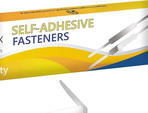 Miniatura 6 de OLYMPX 100 bases de sujeción de papel autoadhesivas de 2 pulgadas de capacidad, centro de 2.75 pulgadas para accesorios de carpetas de archivos de