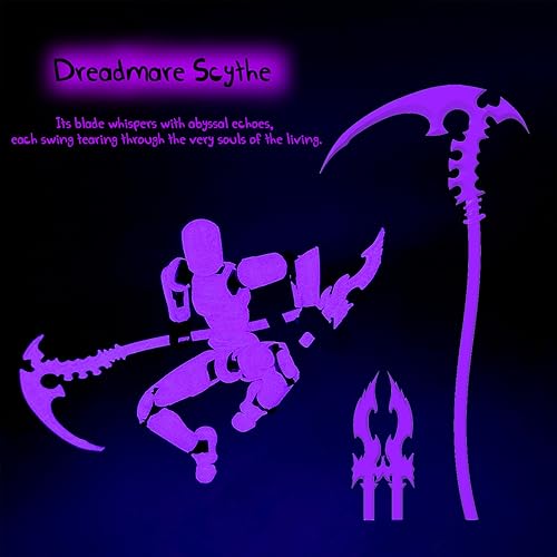 Miniatura 8 de Glowing Titan 13 - Juego de figuras de acción ya montadas, T13 3D impresas en 3D con accesorios de armas, figuras de acción T 13 Lucky Robo Dummy