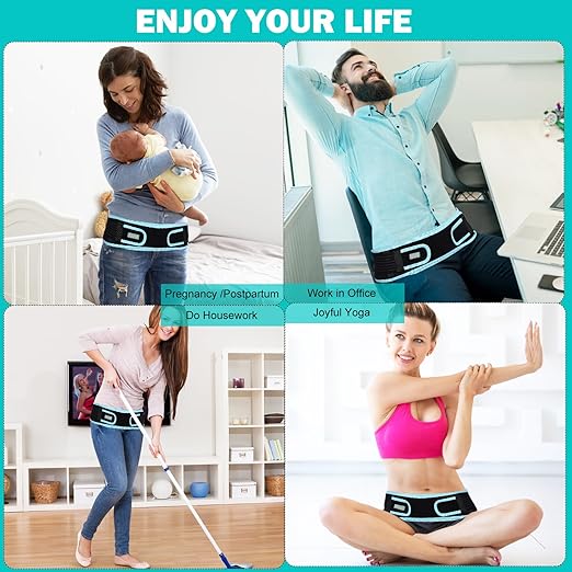 Faja Sacroilíaca Ajustable con Almohadillas 3D para Cadera miniatura 6