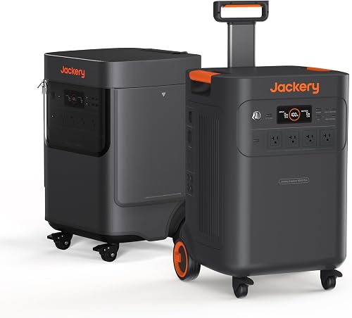 Jackery Solar Generator 5000 Plus w/ Cover: 5040Wh LiFePO4, 7200W 120V/240V Output, Expandable to 60kWh Home Backup