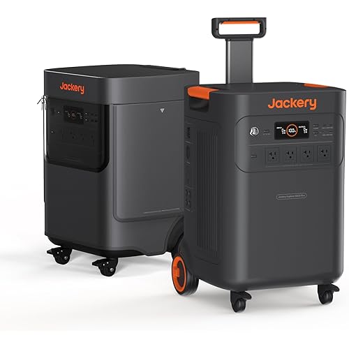 Jackery Solar Generator 5000 Plus with Protective Cover, 5040Wh LiFePO4 Battery Power Station, 120V/240V 7200W AC Output, Expandable to 60kWh, Essential Home Backup for Emergency, Power Outages