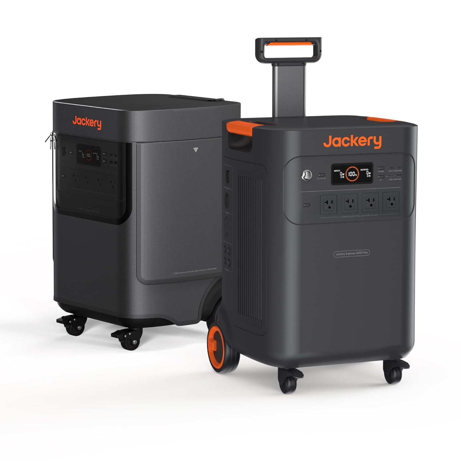 Jackery Solar Generator 5000 Plus with Protective Cover 5040Wh LiFePO4 Battery Power Station 120V 240V 7200W AC Output