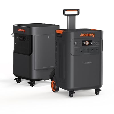 Jackery Solar Generator 5000 Plus with Protective Cover, 5040Wh LiFePO4 Battery Power Station, 120V/240V 7200W AC Output, Expandable to 60kWh, Essential Home Backup for Emergency, Power Outages