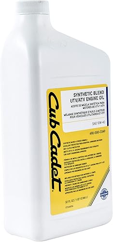 Miniatura 2 de CUB CADET 490-000-C049 SAE 10W-40 ATV/UTV Aceite de motor 32oz Botella Mezcla sintética