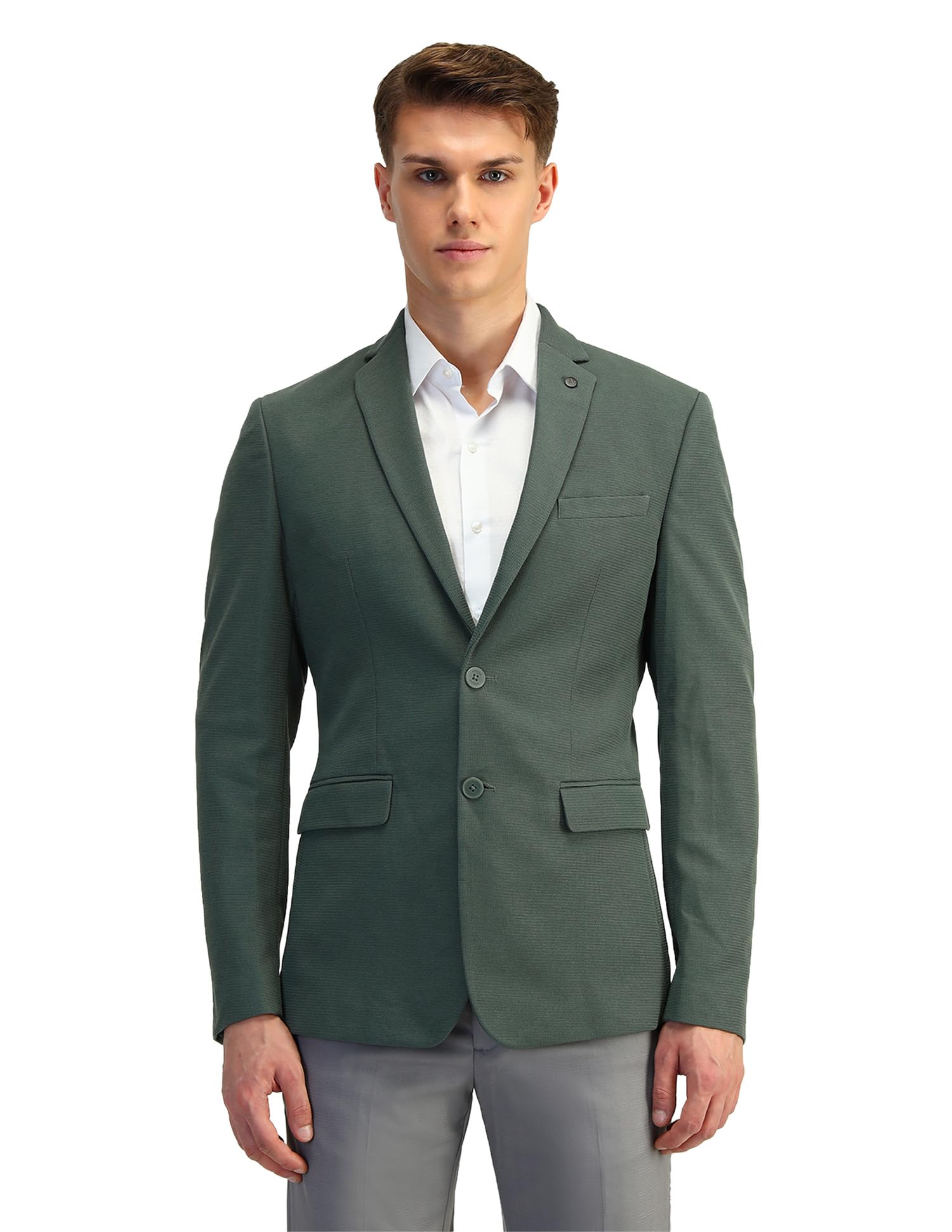 Men's Classic Slim Blazer (ARAIBZ5042_Green