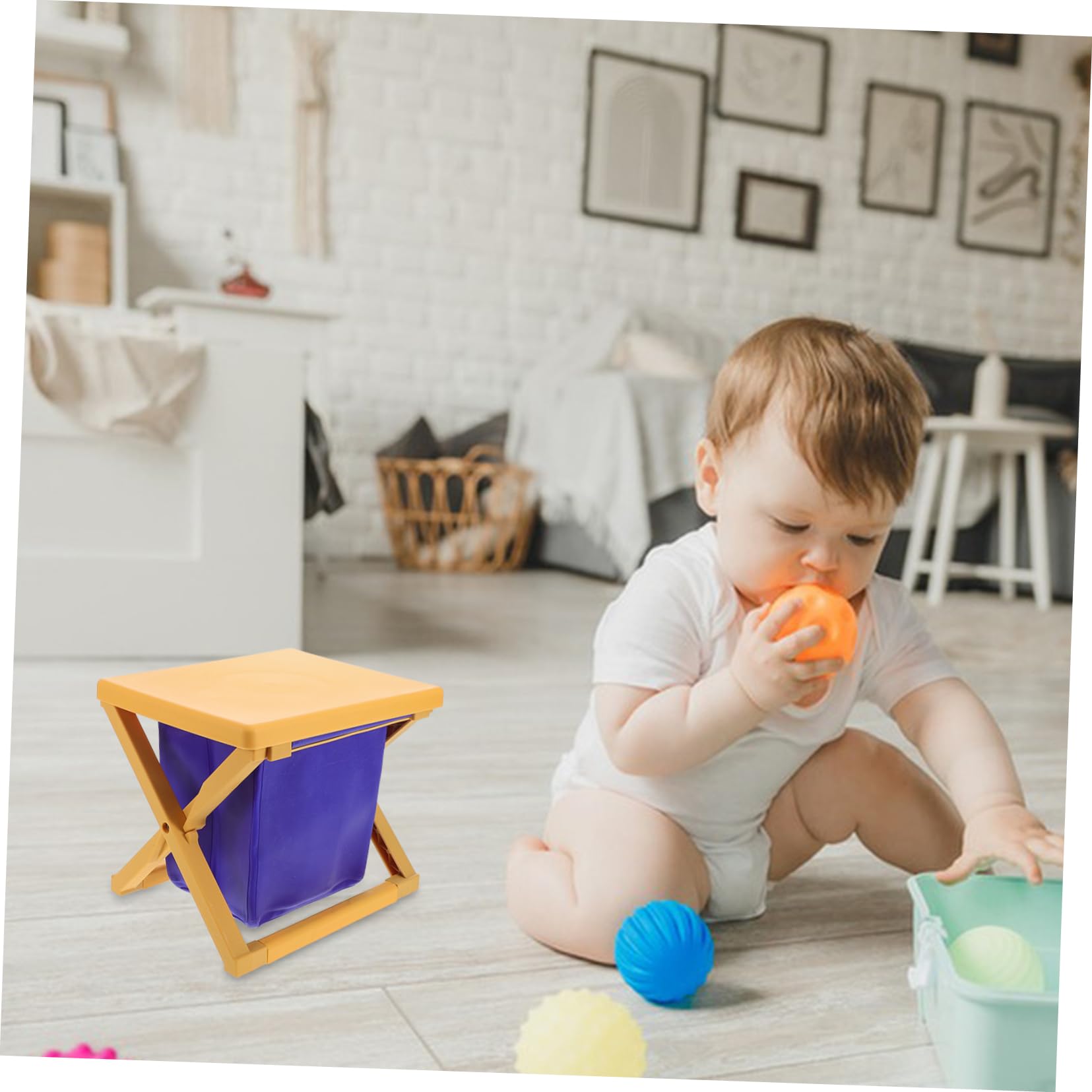 LIFKOME Inodoro Portátil Plegable para Adultos y Orinal de Viaje Ligero para Camping y Actividades Material y Resistente