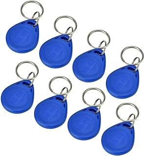100 PCS Access Control Keyfobs, 125KHz RFID EM-ID Card Tag Token Key Chain, Data Retention 10 Years, for Security Entry System(ID Card)