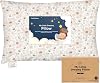 KeaBabies 幼児用枕 枕カバー付き ジャンボ 14×20インチ - ソフトオーガニックコットン 幼児用枕 睡眠用 - 洗濯機洗い可能 - 旅行に最適 幼児用ベッドセットフローラベール