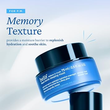 belif Overnight Skin Reset Duo - Aqua Bomb Sleeping Mask & Super Knights Multi Vitamin Mask with Niacinamide and Vitamin Complex for Intensive Hydration and Radiant Glow