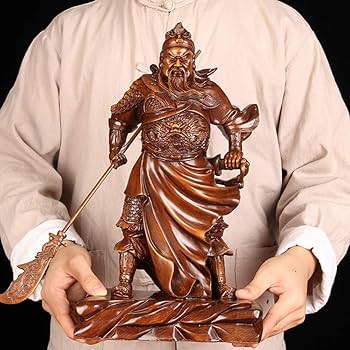 関羽の置物像 ナイフを持つ装飾 関羽/関羽ロング彫刻 家庭オフィス Amazon.co.jp: 関羽置物像ホールドナイフ飾り関羽/関羽長彫刻