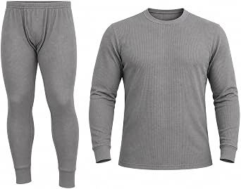 Thermal Underwear for Men - 2pc Set - Cotton Blend - 3.83oz
