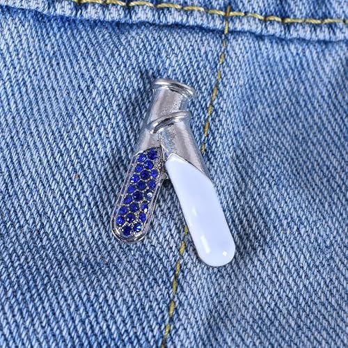 Opexicos 6Pcs Test Tube Flask Brooch Pin Colorful Science Medical Jewelry Chemistry Charm Badge Gift for Doctor Nurse - Thumbnail 4
