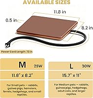 Vista 7 de Almohadilla térmica para animales pequeños, cama para animales pequeños, almohadilla térmica térmica de invierno para exteriores e interiores