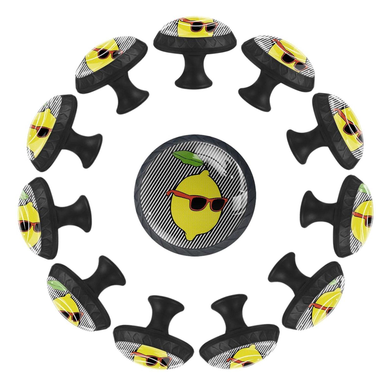 Boutons de tiroir de commode ronds motif lunettes de soleil 35 mm