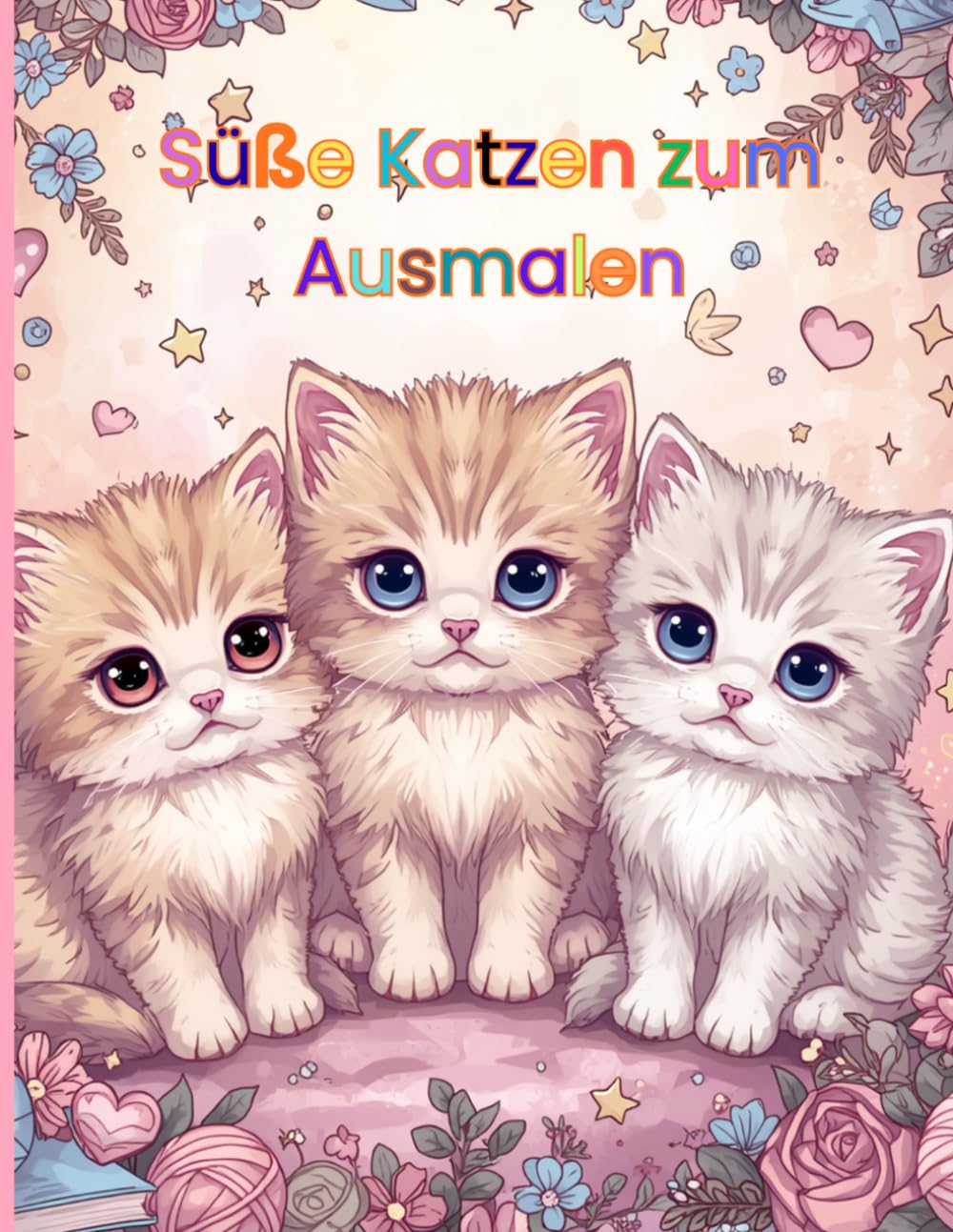 Süße Katzen zum Ausmalen