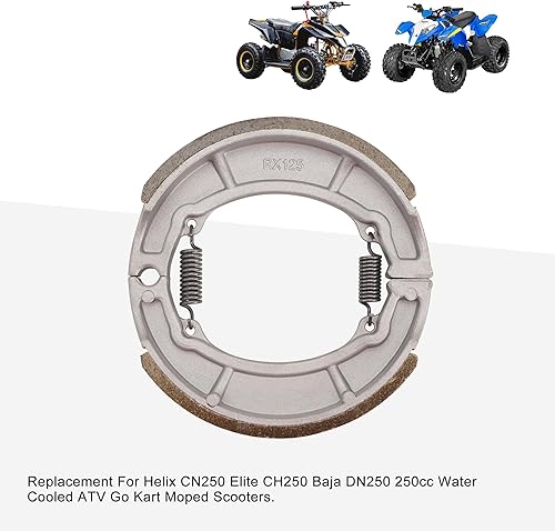 Miniatura 6 de GOOFIT Reemplazo de zapata de freno trasero para Helix CN250 Elite CH250 Baja DN250 250cc refrigerado por agua ATV Go Kart ciclomotor Scooter