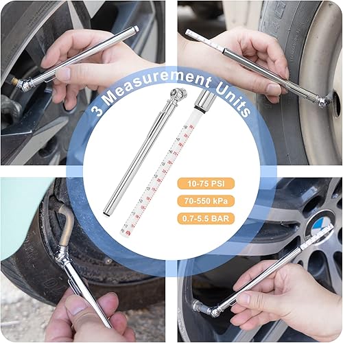 Miniatura 7 de AUTODECO Kit de emergencia para automóvil con cable de puente, 82 piezas, kit de seguridad automotriz con pala
