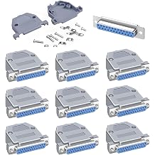 10Pcs DB25 Female Solder Connector Serial Adapter Kit